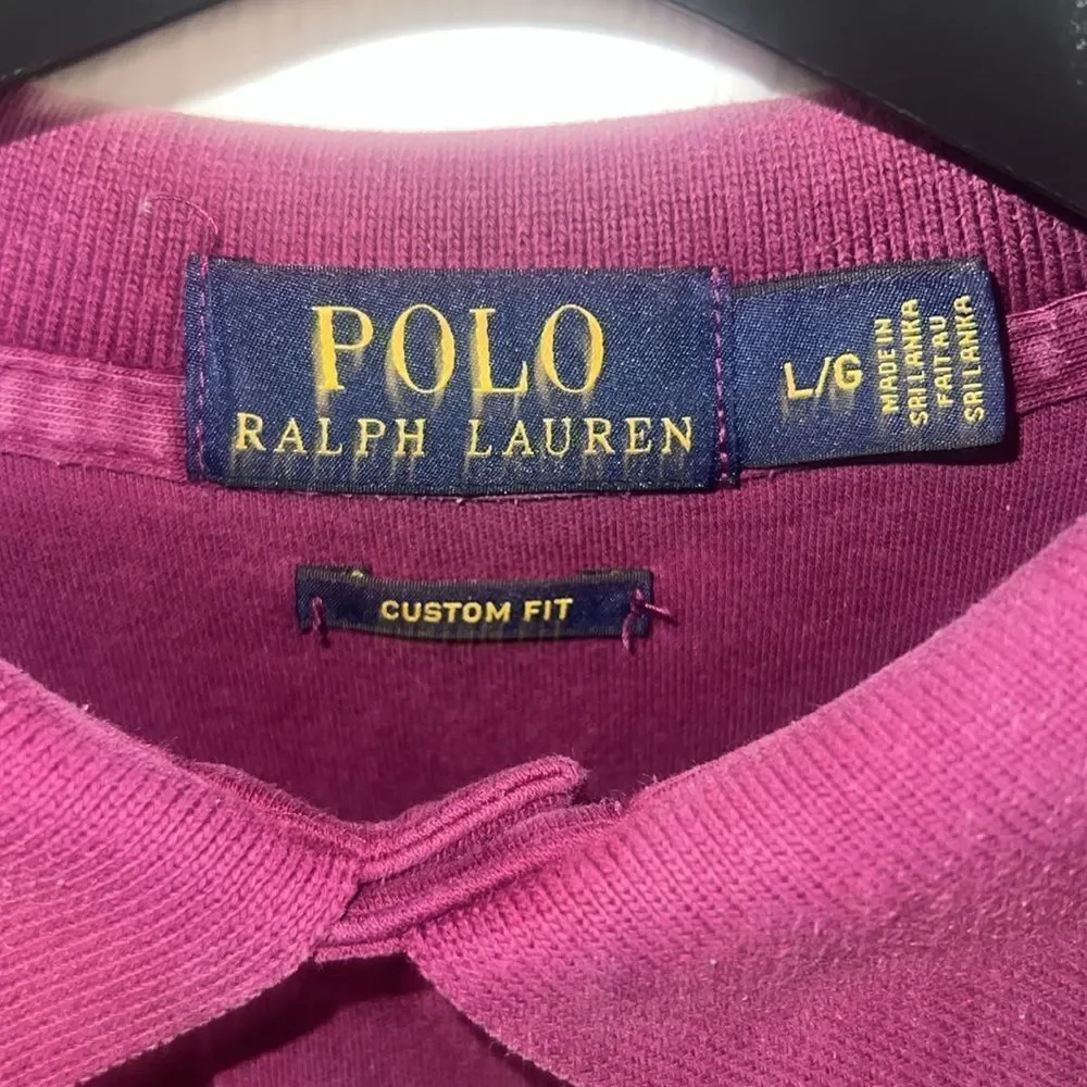 Polo Ralph Lauren shirt purple green